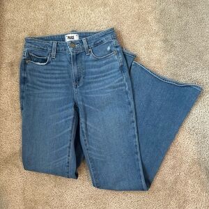 PAIGE Women's Classic Blue Flare Jeans